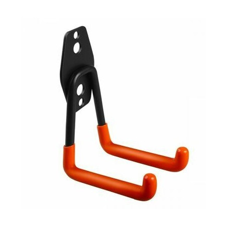 supporto da parete maclean mc-443 per garage max 50kg nero/arancione