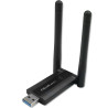 adattatore qoltec wireless/dual wi-fi 2x2dbi/usb 3.0/1200mbps/nero/1pz