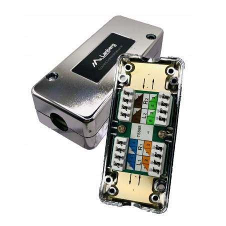 scatola di connessione lanberg lsa kat.6 ftp schermato argento [nulagor00000075]