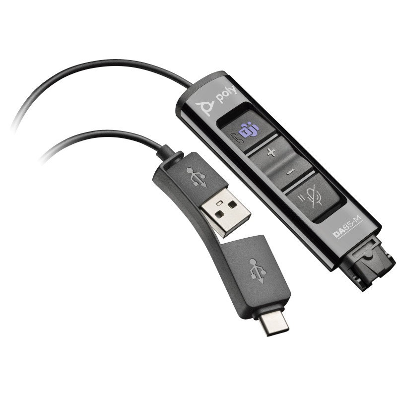 adattatore poly da85-m usb a qd nero [uhpoybnpakc0005]