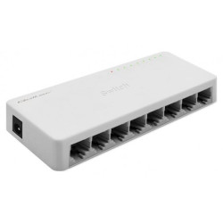 switch qoltec non gestito 8 porte ethernet 10/100/1000 bianco [nuqolsw8p052248]