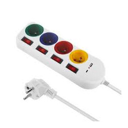 multipresa maclean usb a/c 1.5m mce508 w 4prese [almclzasmce508w]