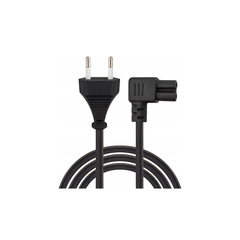 cavo di alimentazione savio cl-186 2pin angolato c7 5m nero [aksaokzc186]