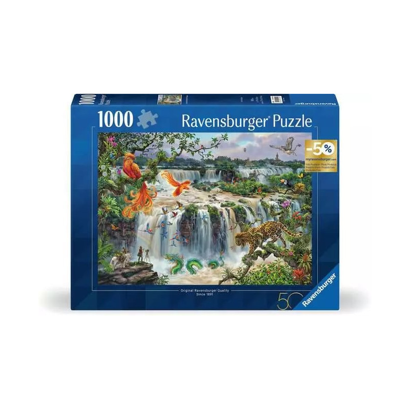 puzzle ravensburger fantastiche cascate di iguazu multicolore 1000pz