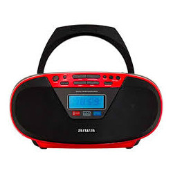 radio aiwa boombox bbtu-400rd fm/cd/mp3 rosso [ubaiwrobbtu400r]