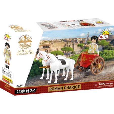 set di costruzioni cobi blocks impero romano - carro multicolore