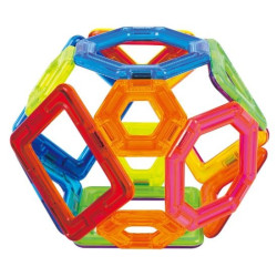 set di costruzioni magformers challenger magnetic construction tiles