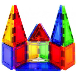 set di costruzioni magnetiche magformers arcobaleno 2d/3d 3-12