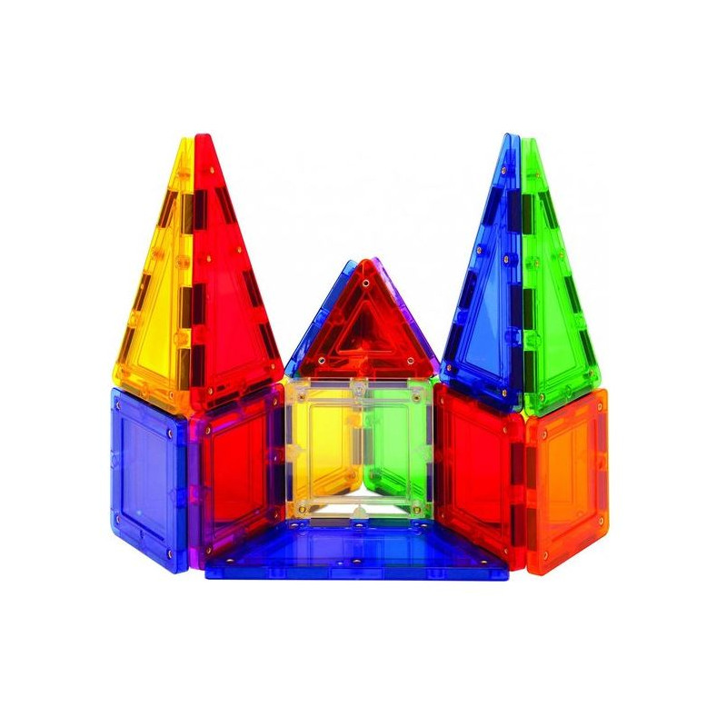 set di costruzioni magnetiche magformers arcobaleno 2d/3d 3-12