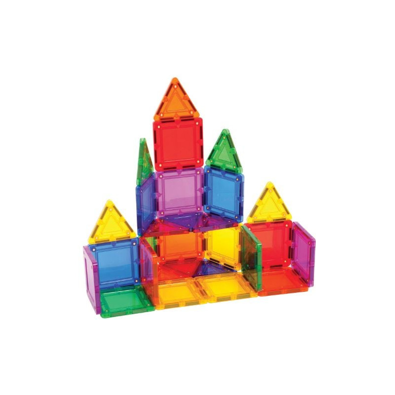 set di costruzioni magnetiche magformers arcobaleno 2d/3d 3+ multicolore