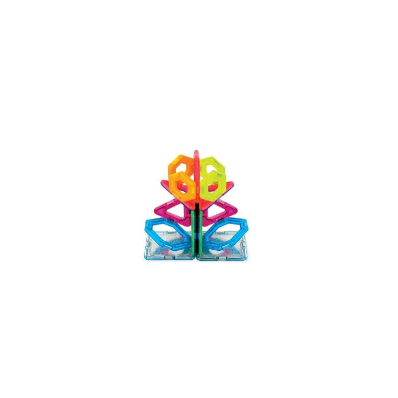 set di costruzioni magnetiche magformers twinkling garden 2d/3d 3+