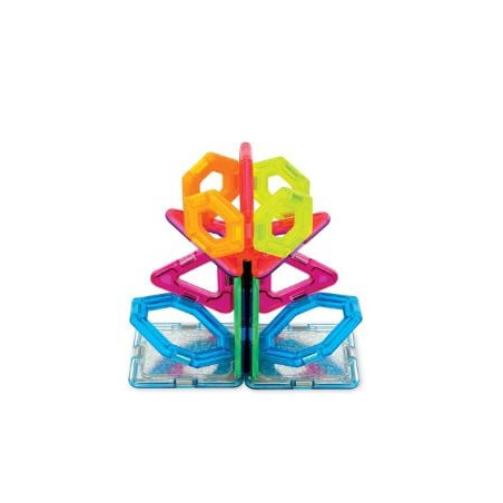 set di costruzioni magnetiche magformers twinkling garden 2d/3d 3+