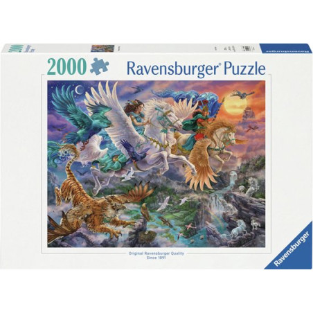 puzzle ravensburger in volo su un pegasus multicolore 2000pz [wzrvpt0uf008064]