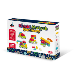 gioco askato 125190 mattoncini di piccoli geni morbidi multicolore