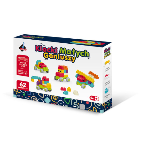 gioco askato 125190 mattoncini di piccoli geni morbidi multicolore