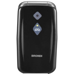 cellulare brondi amico sicuro plus 2.8'' 32gb/2g/dual sim/800mah/nero