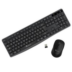 tastiera techmade con mouse wireless nero [tm-km001]