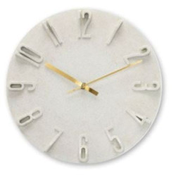 orologio da parete hama corfu meccanismo silenzioso/1xaa/numeri 3d/30cm/quarzo/beige