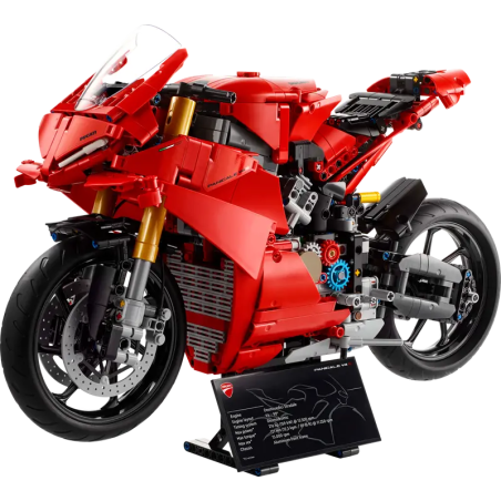 lego technic 42202 motocicletta ducati panigale v4 s 1603pz rosso