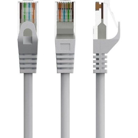 cavo di rete gembird patchcord cat 6 u/utp 10m grigio [akgemksp6ucu009]