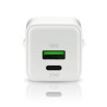 caricabatterie everactive gan sc-330q 1xusb/1xusb-c 20w bianco