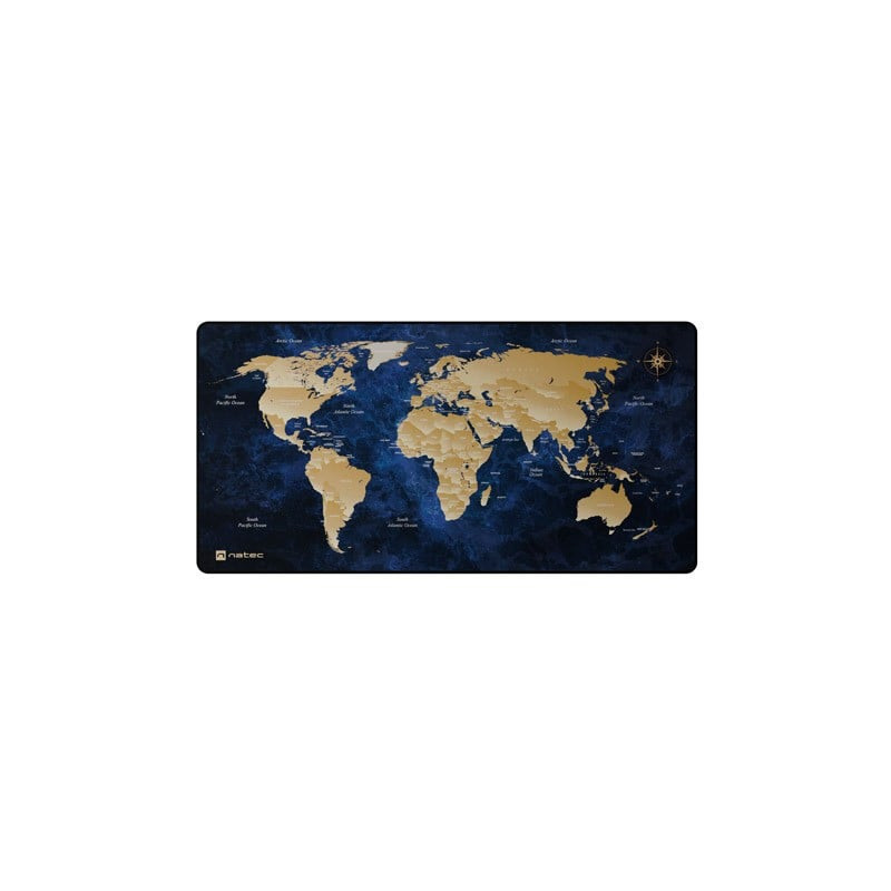 tappetino natec world per mouse 800x400 mm blue profondo [amnatf000000054]