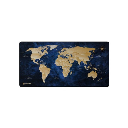 tappetino natec world per mouse 800x400 mm blue profondo [amnatf000000054]