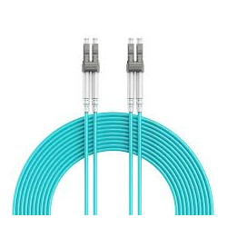 cavo fibra ottica multimodale duplex lc/lc 50/125 om4 25m turchese