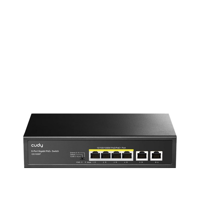switch 6p cudy gs1006p poe+ [gs1006p]