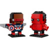 lego 40668 super heroes - capitan america e hulk rosso [40668]