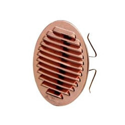 Griglia all 150 tonda rete 80/140 molle ramata [laventilazio]