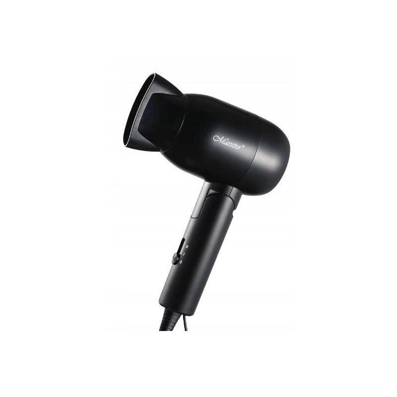 asciugacapelli maestro da viaggio pieghevole 1500w nero [mr-200]