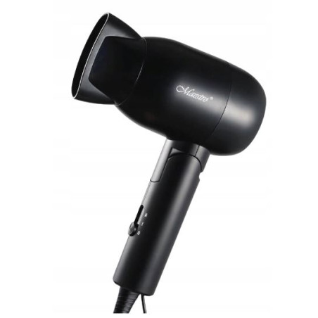 asciugacapelli maestro da viaggio pieghevole 1500w nero [mr-200]
