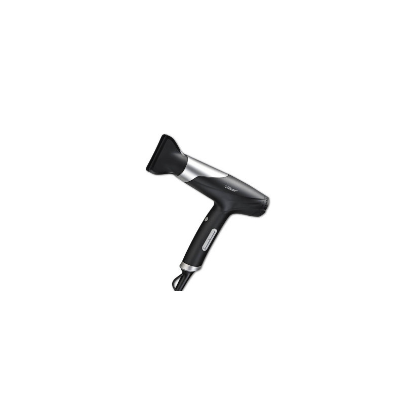 asciugacapelli maestro da viaggio pieghevole 1800w argento/nero [mr-231]