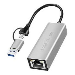 adattatore di rete logilink ua0422 da usb-a/c a 2.5g 2500mbps