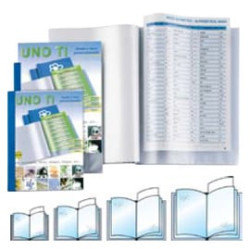 Portalistini a buste fisse sei rota uno ti 42x30-24 blu a3-album