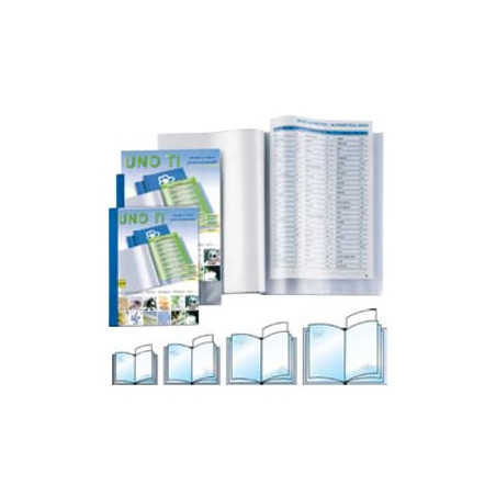 portalistini a buste fisse sei rota uno ti 42x30-24 blu a3-album