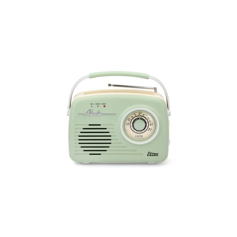 radio retro eltra luiza sp-11 mp3 usb sd menta [ubeltrpluizamie]