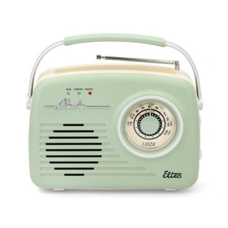 radio retro eltra luiza sp-11 mp3 usb sd menta [ubeltrpluizamie]
