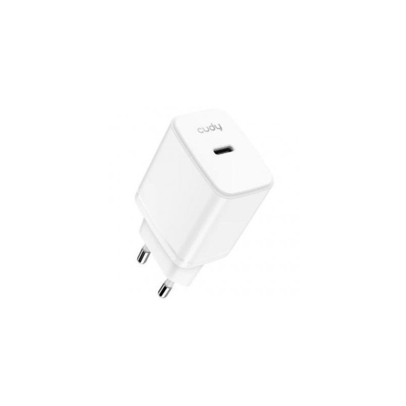 alimentatore da rete cudy ch25_eu usb-c gan 25w eu bianco [ch25_eu]