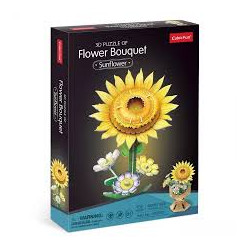 puzzle 3d cubic fun bouquet di fiori girasoli multicolore 102pz [wzcubd0uh033037]
