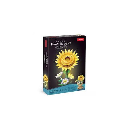 puzzle 3d cubic fun bouquet di fiori girasoli multicolore 102pz [wzcubd0uh033037]