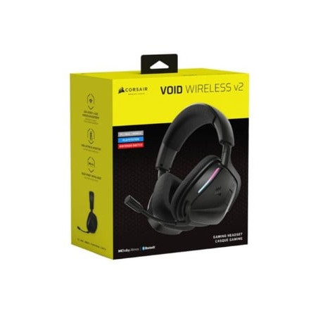 cuffie corsair void wireless 2.0 carbon 2.4ghz nero [uhcrrrmb0000022]