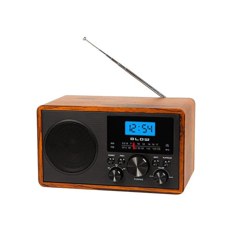 radio blow ra9 v.2 portatile am/fm bluetooth marrone [ubblorpra977538]