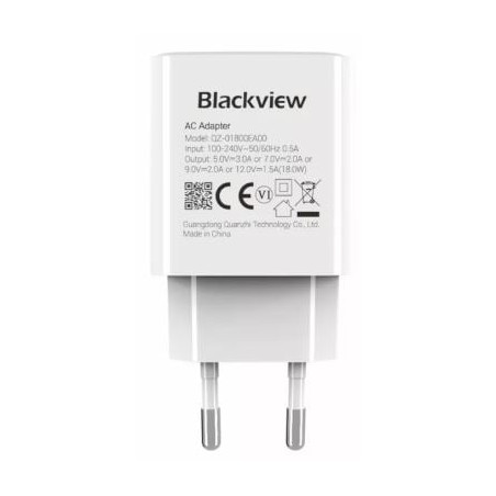 alimentatore da rete blackview usb-c 18w bianco [asbvwltchar18w1]