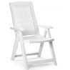 Poltrona progarden in resina pieghevole tampa bianca [progarden]