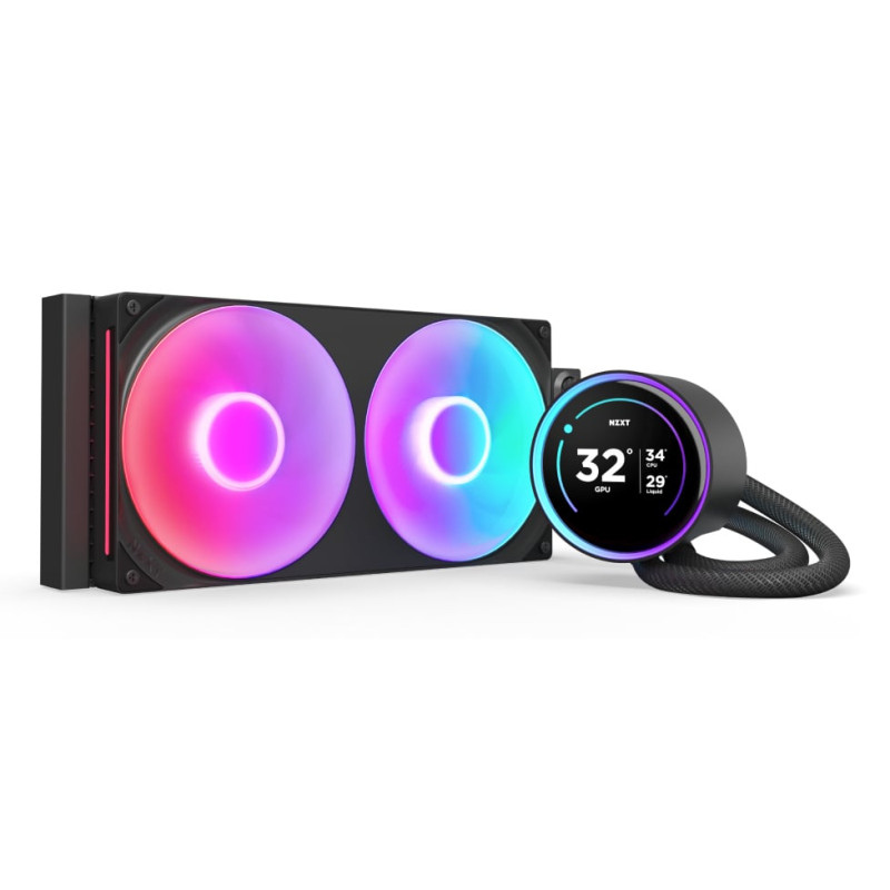 dissipatore cpu a liquido nzxt kraken elite 280 rgb 280mm nero [awnzxwpw0000048]