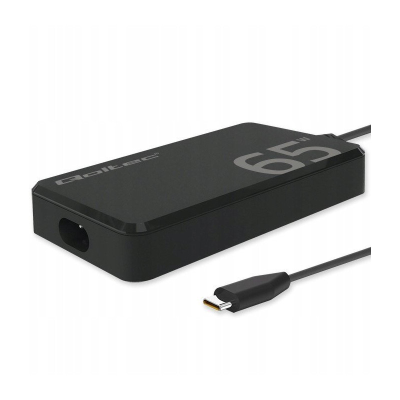 alimentatore da rete qoltec gan super fast 65w pd 5v 20v 3.25a usb-c