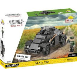 set di costruzione cobi blocks sd.kfz 222 1:28 multicolore 502pz