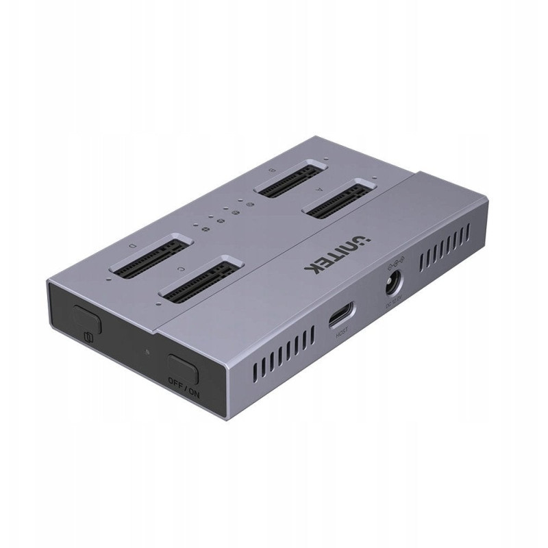 stazione di clonazione ssd unitek s1243bgy01-e 4xm.2 usb4 grigio